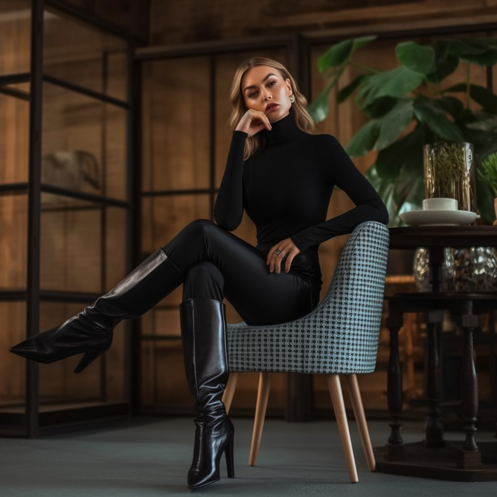 How Can I Pair High Heels With A Turtleneck For A Chic Look?