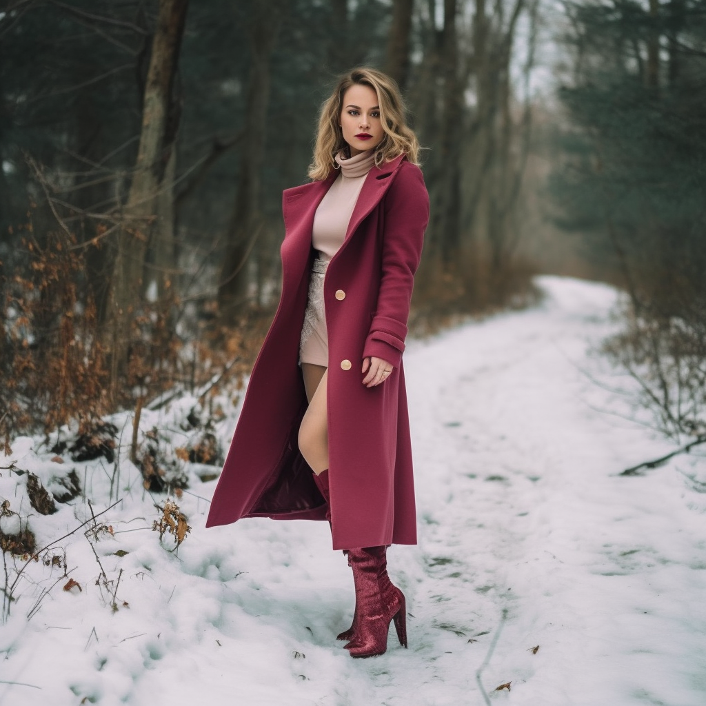 How Can I Style High Heels With A Long Coat For A Winter Look?