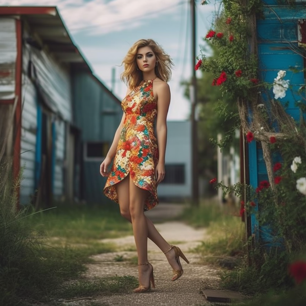 How To Match High Heels With A Floral Print Dress?