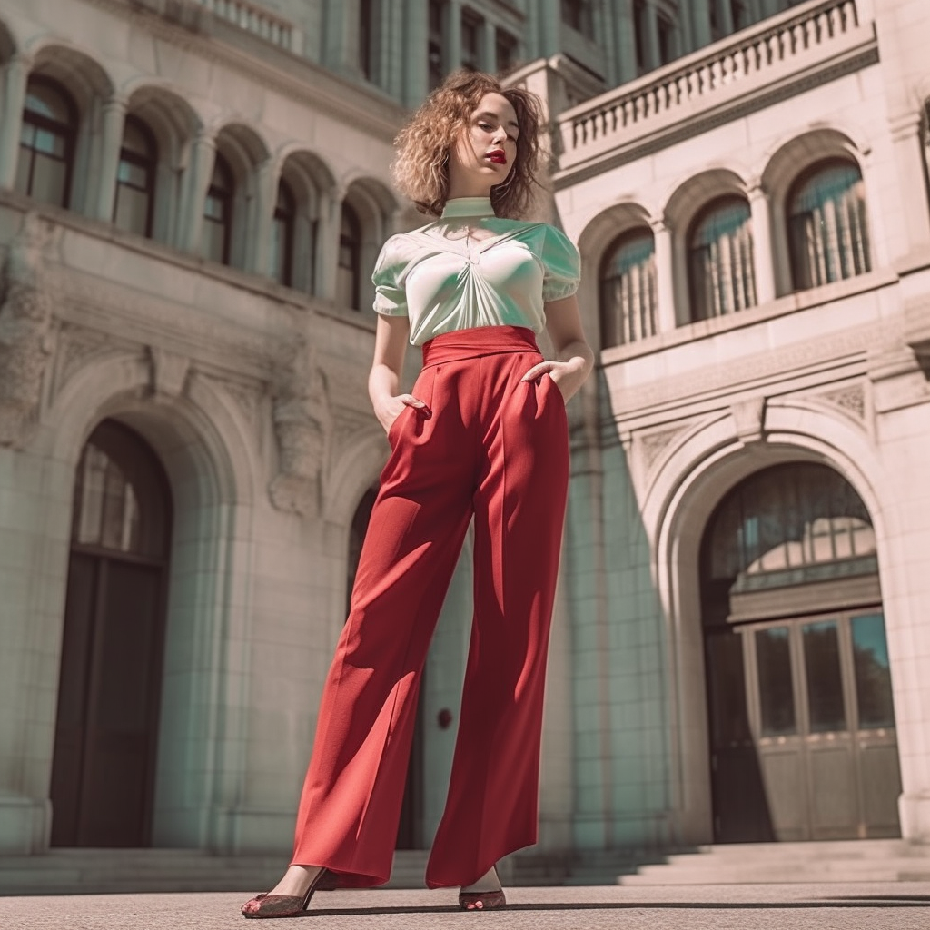 How To Style High Heels With A Crop Top And High-Waist Pants?
