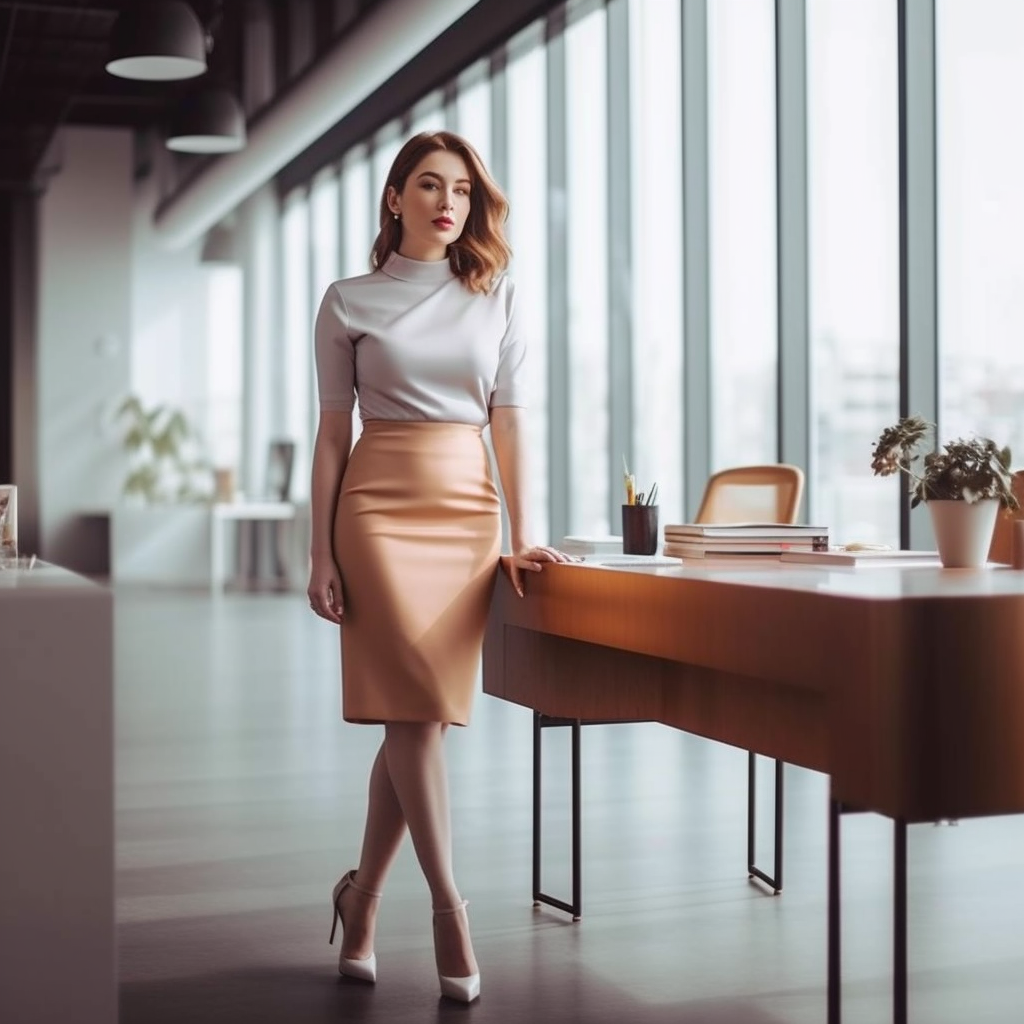 What High Heels Can Be Paired With A Pencil Skirt For A Professional Look?