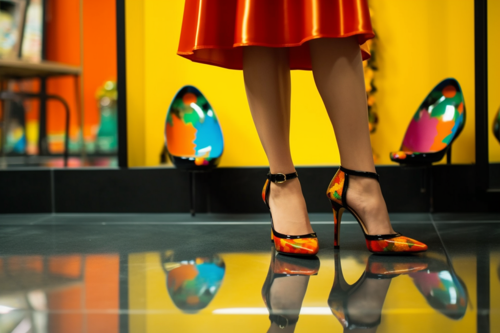 woman with high heels