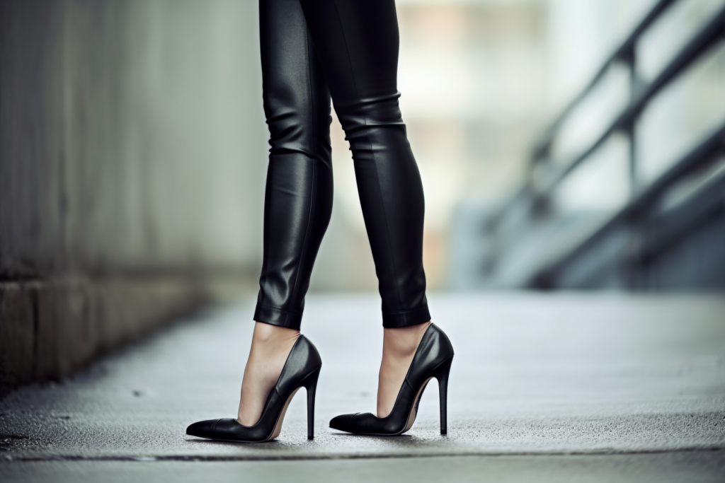 woman with high heels
