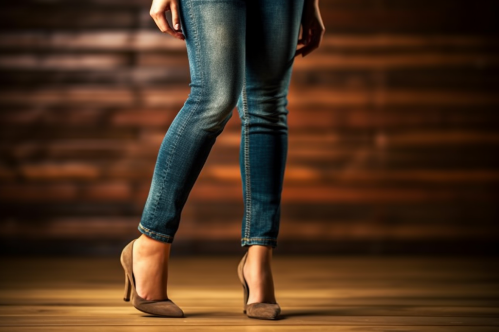 woman with high heels