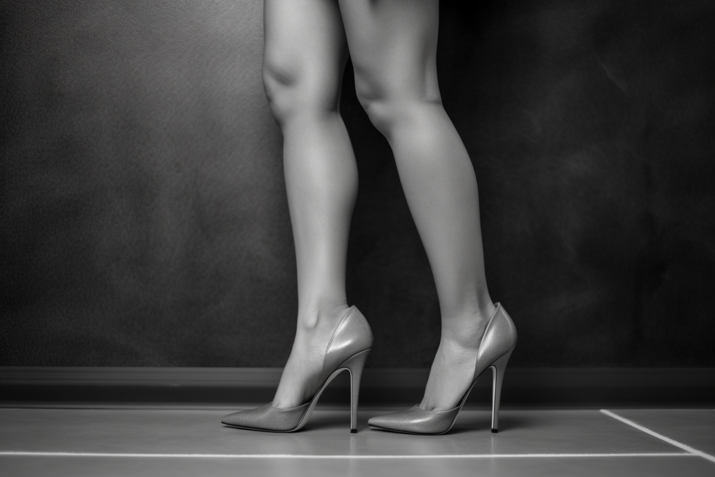 woman with high heels
