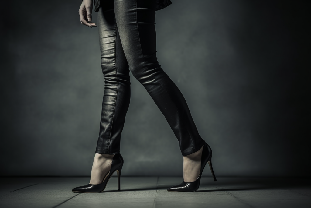 woman with high heels