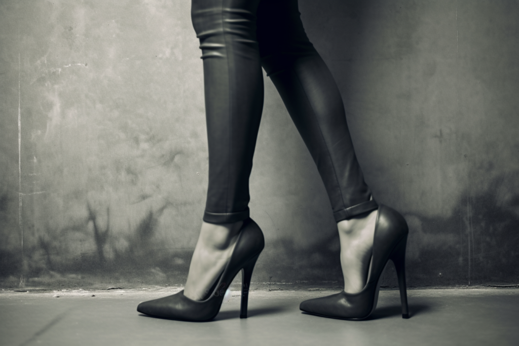 woman with high heels