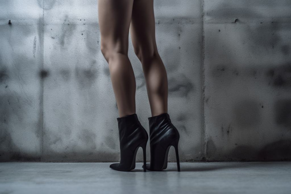 woman with high heels