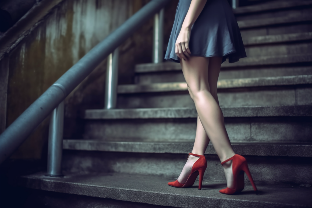 woman with high heels