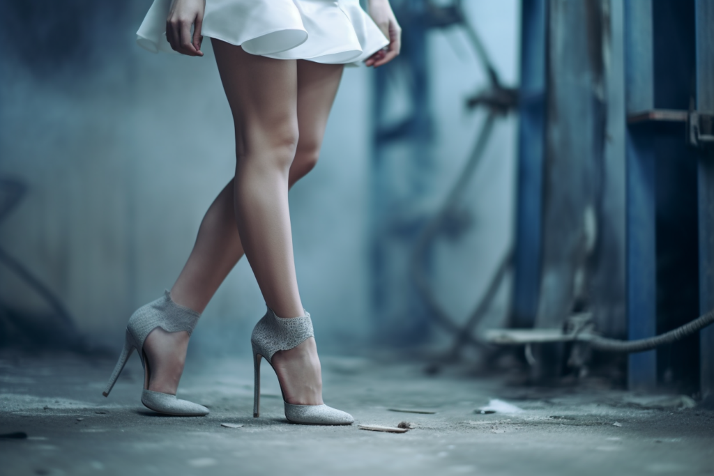 woman with high heels