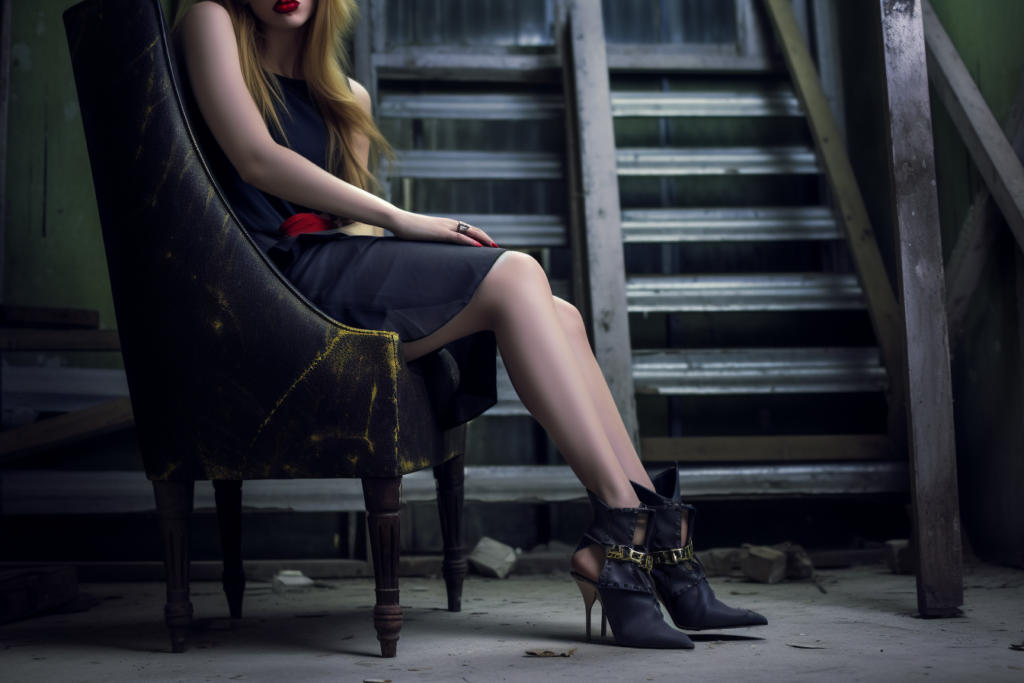 woman with high heels
