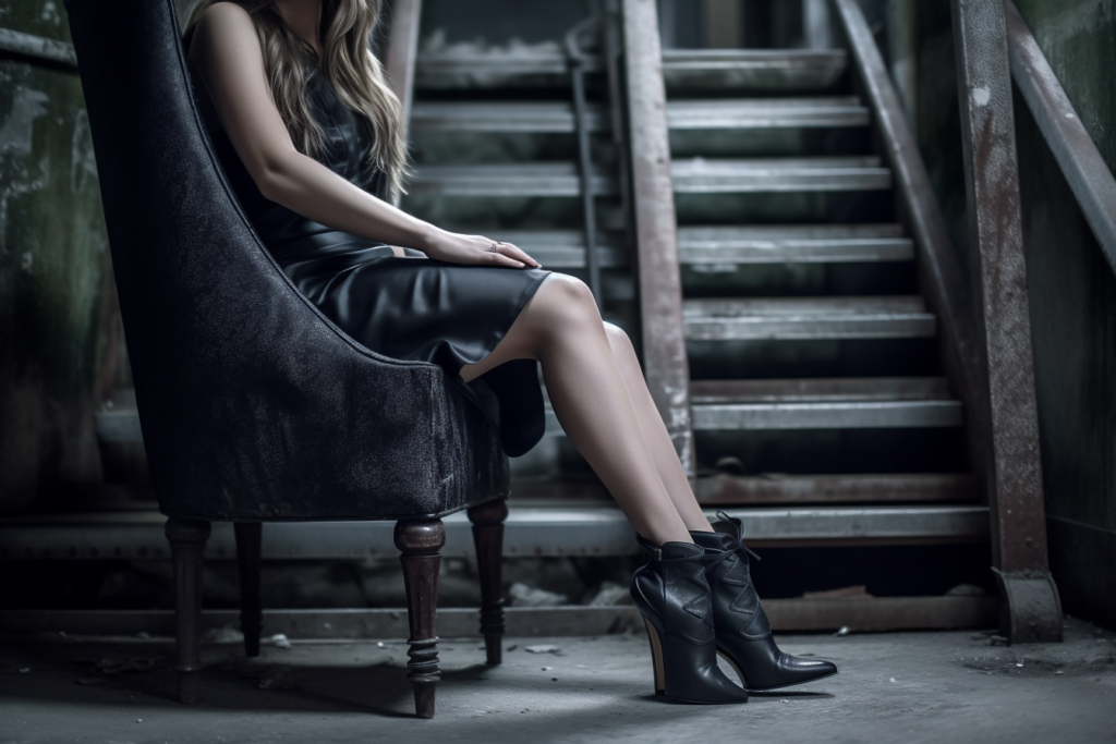 woman with high heels
