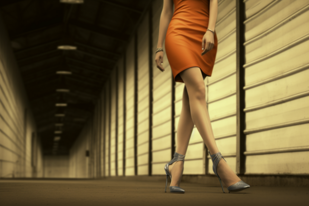 woman with high heels