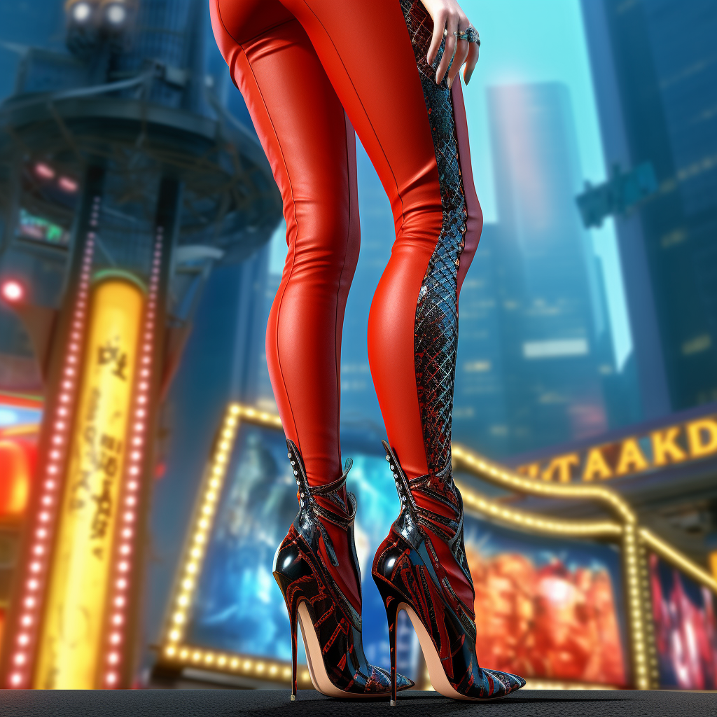 woman with high heels