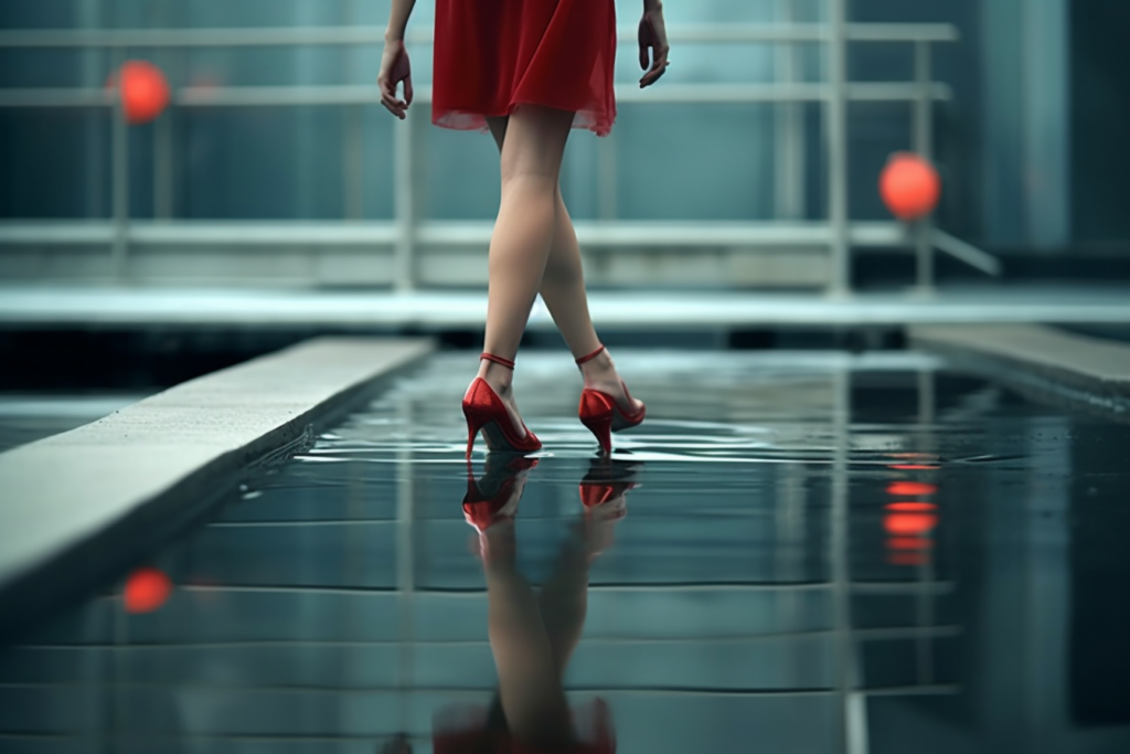 woman with high heels