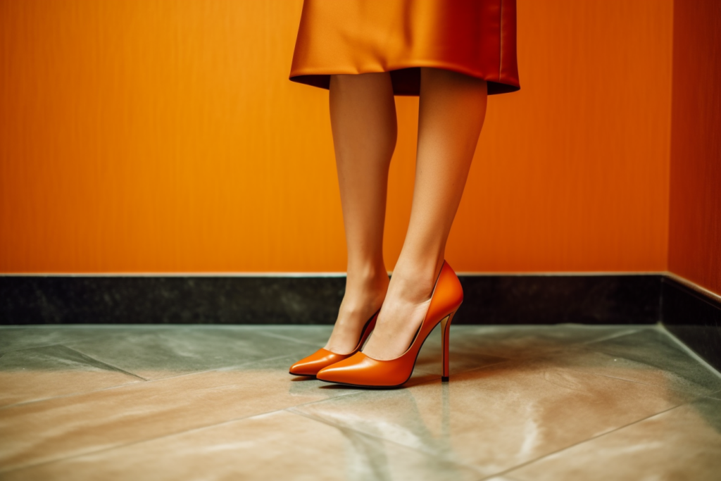 woman with high heels