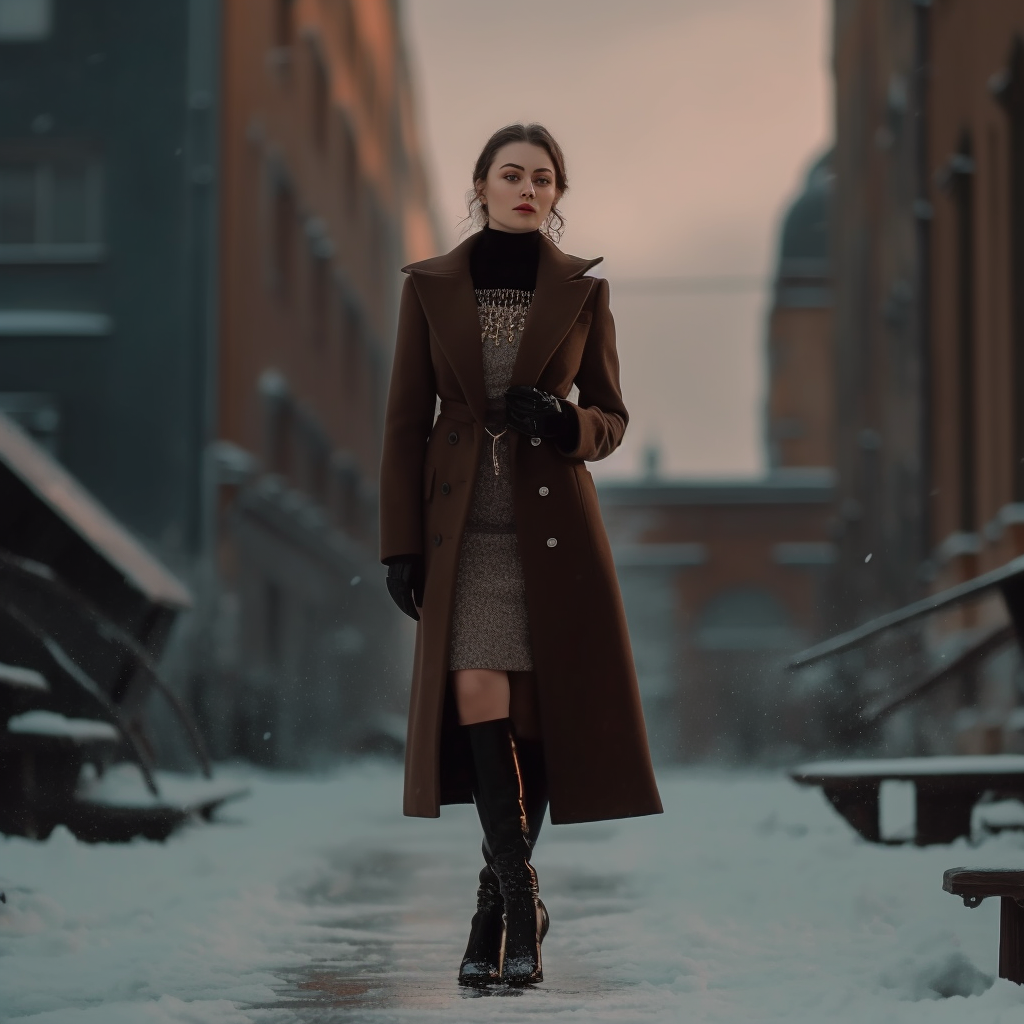 How Can I Style High Heels With A Long Coat For A Winter Look?