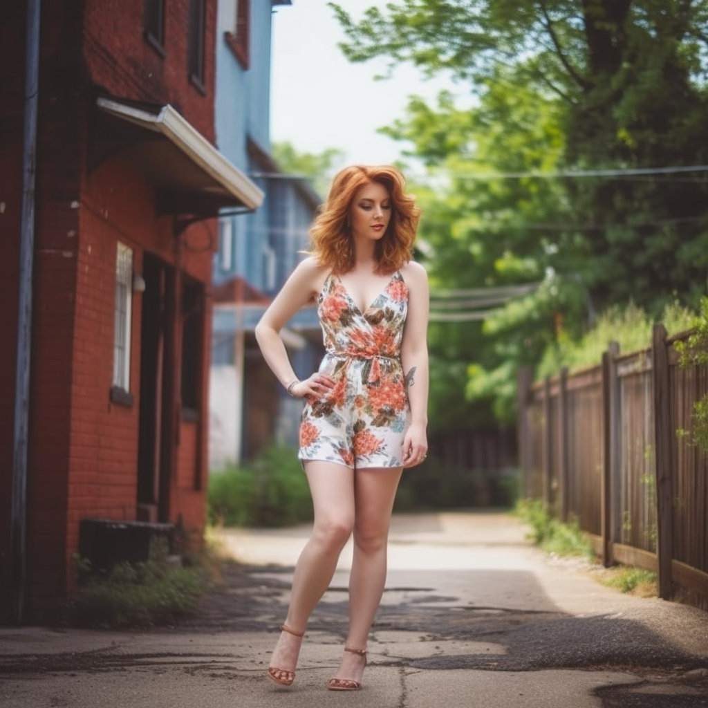 How To Style High Heels With A Floral Print Romper For A Fun And Flirty Summer Look?