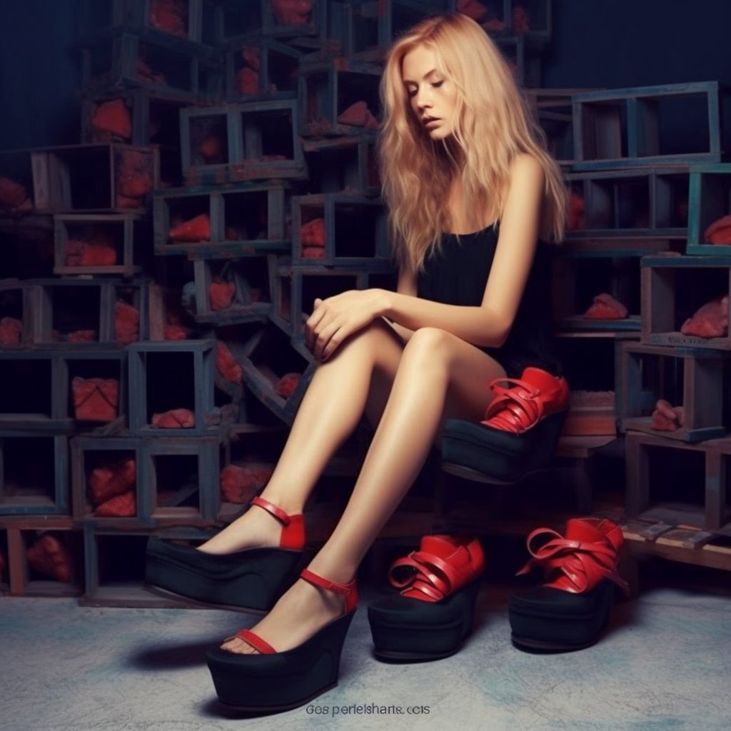 woman with high heels