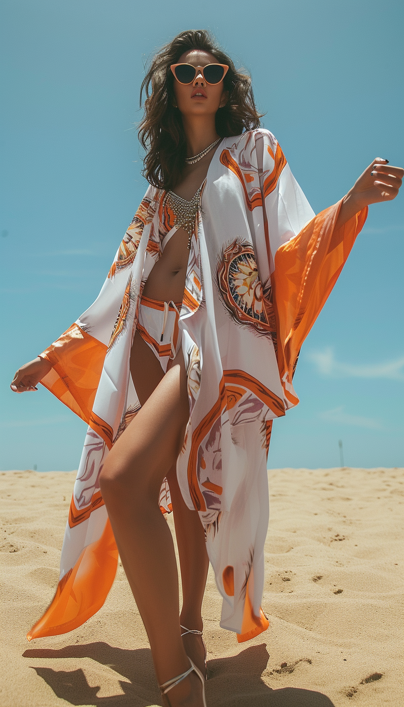 What Are the Best Ways to Style High Heels With a Kaftan for a Beach Vacation?