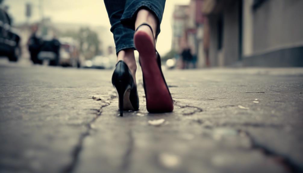 heel walking fashion blunders