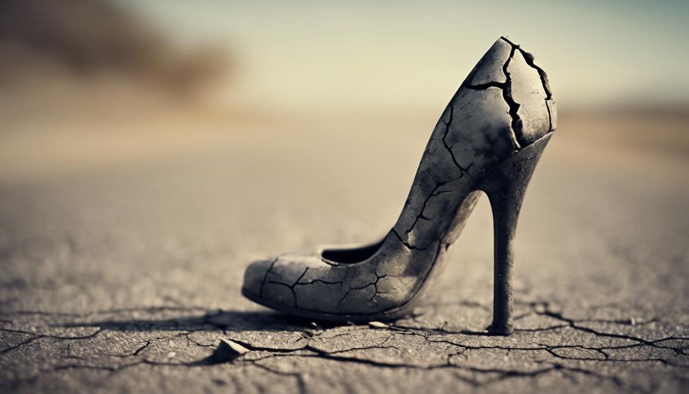 high heels and dryness